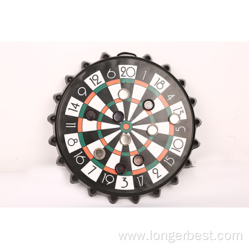 Magnetic bottle cap dartboard